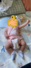 evebaby嬰兒枕頭寶寶云片枕0-1-3歲嬰幼兒6個(gè)月以上新生兒童枕巾夏季透氣 喵喵枕 藍(lán) (0-1歲 高0.5cm) 曬單實(shí)拍圖