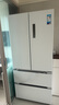 美的（Midea）508升法式多門四開門一級(jí)能效雙系統(tǒng)雙循環(huán)除菌凈味國家補(bǔ)貼20%家用冰箱大容量BCD-508WTPZM(E)白 曬單實(shí)拍圖