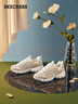 斯凱奇（Skechers）奶茶熊女鞋夏季厚底老爹鞋軟底透氣百搭熊貓鞋休閑運動鞋149238 曬單實拍圖
