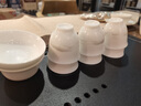 羊脂玉白瓷功夫茶具套裝家用輕奢高檔辦公室會客蓋碗禮盒裝送禮 15頭羊脂玉瓷水墨江山茶具禮盒 曬單實拍圖