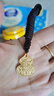 六福珠寶足金吉祥福祿葫蘆實(shí)心黃金吊墜配頸繩 計價(jià) F63TBGN0012 約9.26克 曬單實(shí)拍圖