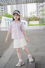 FUN ACTIVE女童短裙半身裙子夏季運(yùn)動(dòng)兒童百褶裙速干網(wǎng)球裙 輕云白 150cm 曬單實(shí)拍圖
