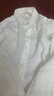 好布衣（HAOBUYI）復古做皺亞麻襯衫男士長(cháng)袖寬松大碼褶扣翻領(lǐng)純色透氣棉麻休閑襯衣 白色 XL 曬單實(shí)拍圖