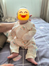 冶芷嬰兒連體衣四季新生兒哈衣男女寶寶爬服棉質(zhì)護(hù)肚魔術(shù)貼蝴蝶衣春秋 嬰兒連體衣【愛心草莓】 59cm 曬單實(shí)拍圖