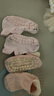 貝肽斯嬰兒防滑地板襪夏季透氣男女童防滑襪子1-3歲兒童襪子新生兒精選 粉紫組 3雙 均碼 【建議腳長9-11cm】 曬單實(shí)拍圖