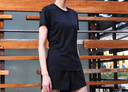 李寧（LI-NING）運(yùn)動服男女新款羽毛球服T恤短袖 女款A(yù)TSS958-1黑色 M 曬單實(shí)拍圖