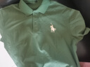 【拉夫勞倫制造商】休閑純棉短袖POLO衫男士夏季刺繡小馬標(biāo)翻領(lǐng)T 軍綠色 輕薄 曬單實(shí)拍圖