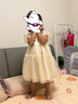 皮爾卡丹（pierre cardin）童裝女童連衣裙春秋2025新款女寶寶春季兒童網(wǎng)紗裙子春裝長袖公主 米色 110 尺碼4~5歲【100-110cm】 曬單實拍圖