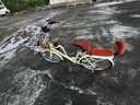 京東京造 CT500城市自行車7速鋁合金帶杯架成人學(xué)生男女士通勤單車奶油黃 曬單實(shí)拍圖