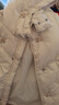 jnby by JNBY江南布衣童裝冬裝男女童長款羽絨服連帽刺繡圖案兒童1N0C13601 056冷灰白 100 cm 曬單實拍圖