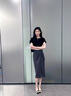 艾熙禮灰色西裝半身裙女夏季2025新款設(shè)計(jì)感a字中長(zhǎng)款職業(yè)開(kāi)叉包臀裙子 灰色-西裝料 【優(yōu)雅氣質(zhì)款】 M -建議105-115斤 曬單實(shí)拍圖