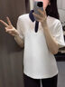 吳衣斯教育培訓(xùn)機(jī)構(gòu)定制工作服短袖學(xué)校老師校慶夏季翻領(lǐng)拉鏈t恤團(tuán)體服 升級(jí)迪膚棉面料天空藍(lán) 升級(jí)迪膚 S 曬單實(shí)拍圖
