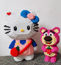 嗨彩拼蛇年hellokitty卡皮巴拉顆粒拼裝積木玩具男女孩六一兒童節(jié)禮物 hello Kitty挎包凱蒂貓+積木錘 曬單實(shí)拍圖