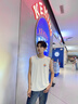 名創(chuàng  )優(yōu)品（MINISO）男士無(wú)袖背心2025新款夏季冰絲涼感UPF50+防曬坎肩運動(dòng)跑步馬甲男 白(浮光筆刷胸標)+冰川藍(飛揚筆刷胸標) L /175(名創(chuàng  )優(yōu)品品控嚴格) 曬單實(shí)拍圖