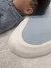 大象睡了月亮枕兒童學(xué)生記憶棉分區(qū)護(hù)頸慢回彈枕頭助睡眠正品 單只 天空藍(lán) 曬單實(shí)拍圖
