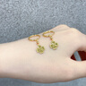 老廟黃金耳飾足金幸運四葉草愛(ài)心耳墜耳環(huán)送女友老婆生日紀念日禮物 可代寫(xiě)賀卡#勿拍 曬單實(shí)拍圖