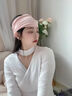 純棉發(fā)帶薄款孕婦產(chǎn)婦防風(fēng)月子帽子頭巾產(chǎn)后春夏坐月子女睡眠眼罩 蜜桃粉 均碼[一巾多用發(fā)帶/眼罩/頭巾隨 曬單實(shí)拍圖
