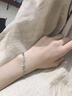 老鳳凰金店款925銀雙層星星手鏈女生韓版學(xué)生個(gè)性手飾ins小眾設計 雙層星星手鏈【銀色】 曬單實(shí)拍圖