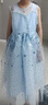 迪士尼愛艾莎女童公主裙子新品連衣裙子女童夏裝女夏季2025新款兒童衣服 曬單實(shí)拍圖
