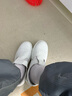 白色勞保鞋無(wú)塵車(chē)間防靜電防砸鋼包頭安全鞋PU軟底透氣軟底涼鞋 白色防砸透氣涼鞋 44 曬單實(shí)拍圖
