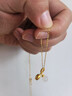 中國黃金（CHINA GOLD）黃金項(xiàng)鏈女士足金郁金香吊墜純金頸飾生日七夕情人節(jié)禮物送女友 【賀卡定制/聯(lián)系客服】 曬單實(shí)拍圖