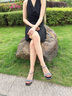 妙麗（Millies）品牌高奢涼鞋女2025夏季新款高跟鞋酒杯跟小香風(fēng)精致水鉆女士涼鞋 黑色 37 曬單實(shí)拍圖