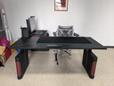 電動(dòng)升降桌臺式電腦桌工作臺站立式辦公桌老板大轉角實(shí)木書(shū)桌L型 皮腿三電機轉角1.8*1.6左右可裝 曬單實(shí)拍圖