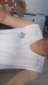 冰感圓領(lǐng)無袖背心坎肩冰絲夏季跑步上身男款運動背心速干無袖t恤 Mnt白【蝴網(wǎng)斜紋背心】 4XL 【建議160-180斤】 曬單實拍圖