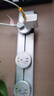 美的（Midea）移動軌道插座家用廚房餐邊柜滑動電力軌道排插免打孔軌道插座明裝【銀】80cm軌道贈5個五孔 曬單實拍圖