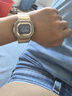 卡西歐（CASIO）明星同款35周年限定小方塊金屬小方表金磚銀磚手表男士腕表送男友 GMW-B5000GD-9 太陽能+藍牙+電波 曬單實拍圖