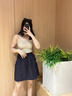 俞兆林速干工裝裙褲女夏季2025新款松緊腰前開叉設(shè)計感運動休閑五分褲裙 藏青色 【輕薄速干】 M 【推薦80-110斤】 曬單實拍圖