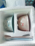 【天天低價(jià)】新款釉下彩陶瓷碗餐具套裝少女心ins風(fēng)陶瓷碗勺 【99%人選擇】夢幻粉藍(lán)兩碗兩勺 曬單實(shí)拍圖