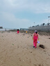 戰(zhàn)流女士下水褲趕海裝備大人防水衣下半身涉水服水褲水鞋連體全身雨褲 粉紅色背帶褲(大口袋)【3D修身】 均碼 (39 鞋碼) 曬單實拍圖