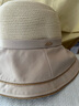 貓人大檐漁夫帽女夏季防曬防紫外線(xiàn)遮陽(yáng)帽太陽(yáng)帽子草帽大頭圍2025款 米色 均碼 曬單實(shí)拍圖