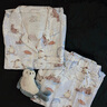 DOMIAMIA月子服產(chǎn)婦寬松大碼孕婦哺乳睡衣家居服套裝夏季薄款兩件套 紗布套裝-朔月花柱(不含哺乳口) M碼【推薦100-120斤】 曬單實(shí)拍圖