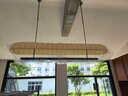 尚赫登侘寂風(fēng)餐廳吊燈復(fù)古布藝酒店島吧臺餐桌茶室咖啡店收銀臺長條燈具 長150CM+LED暖光44W+5W射燈 曬單實拍圖