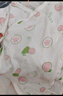 貝瑞加（Babyprints）寶寶連體衣新生兒夏季透氣短袖哈衣系帶爬服純棉 藍(lán)彩虹59 曬單實(shí)拍圖