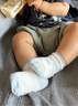 全棉時(shí)代童襪子純棉2025夏季新款網(wǎng)眼透氣卡通短筒襪男女童襪子 果心綠+黃條紋+白色 1-3歲 14cm-16cm 曬單實(shí)拍圖