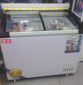 妮雪超市冰柜商用展示柜臥式冰柜商用冷柜冷藏冷凍柜雪糕柜保鮮柜冰糕柜冰淇淋柜圓弧玻璃 298雪糕柜85*65*85【銅管新款帶價格條】 曬單實拍圖