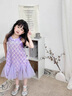 G.duck小黃鴨美人魚(yú)公主裙女童連衣裙夏季兒童裙子女孩夏裝掛脖裙網(wǎng)紗裙 紫色 100 建議2~3歲【 90-100cm】cm 曬單實(shí)拍圖