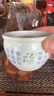 景德鎮陶瓷青花玲瓏主人杯家用中式功夫茶具泡茶品茗杯福?壽喜喬遷禮物 福?壽喜青花玲瓏主人杯-福 曬單實(shí)拍圖
