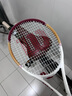 Wilson威爾勝TOUR ONE復古拍減震輕量大拍面全碳素一體網(wǎng)球拍WR106510U2 曬單實拍圖
