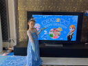 G.DUCKKIDS小黃鴨冰雪奇緣愛莎公主裙女童連衣裙夏季兒童艾莎裙子六一表演服 艾莎公主裙 110 尺碼4~5歲【100-110cm】 曬單實拍圖