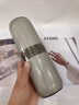 JCZS德國品牌旅行漱口杯套裝旅游用品出差牙膏牙刷收納盒便攜漱口杯 煙灰 共雙杯 1個 【嚴實密封 圓潤杯口】 曬單實拍圖