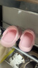 牧童兒童拖鞋夏男寶寶洞洞鞋軟底女童卡通洗澡嬰幼兒家居鞋萌兔粉140 曬單實(shí)拍圖