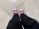 匡威（Converse）官方 All Star男女帆布低幫休閑運動鞋海軍藍102329 101007/紅色 36 曬單實拍圖