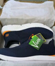 斯凱奇（Skechers）夏季男鞋新款輕便一腳蹬透氣網(wǎng)面休閑運動跑步鞋百搭慢跑鞋 海軍藍色/橘色/210281-NVOR 41 曬單實拍圖