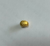 周六福 黃金轉運珠男女款5D硬金六合吉祥物生肖本命年手繩T 定價(jià) 鼠與牛-1.00g 曬單實(shí)拍圖