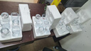 青蘋果耐熱水杯290ml6只 無鉛玻璃杯牛奶杯啤酒杯綠茶杯多功能杯套裝 曬單實拍圖
