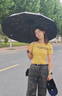 JCZS全自動(dòng)雨傘女生高顏值太陽(yáng)傘反向加厚結實(shí)抗風(fēng)暴雨專(zhuān)用晴雨兩用傘 暗夜綠20根玻纖骨+加固抗風(fēng)暴傘 曬單實(shí)拍圖